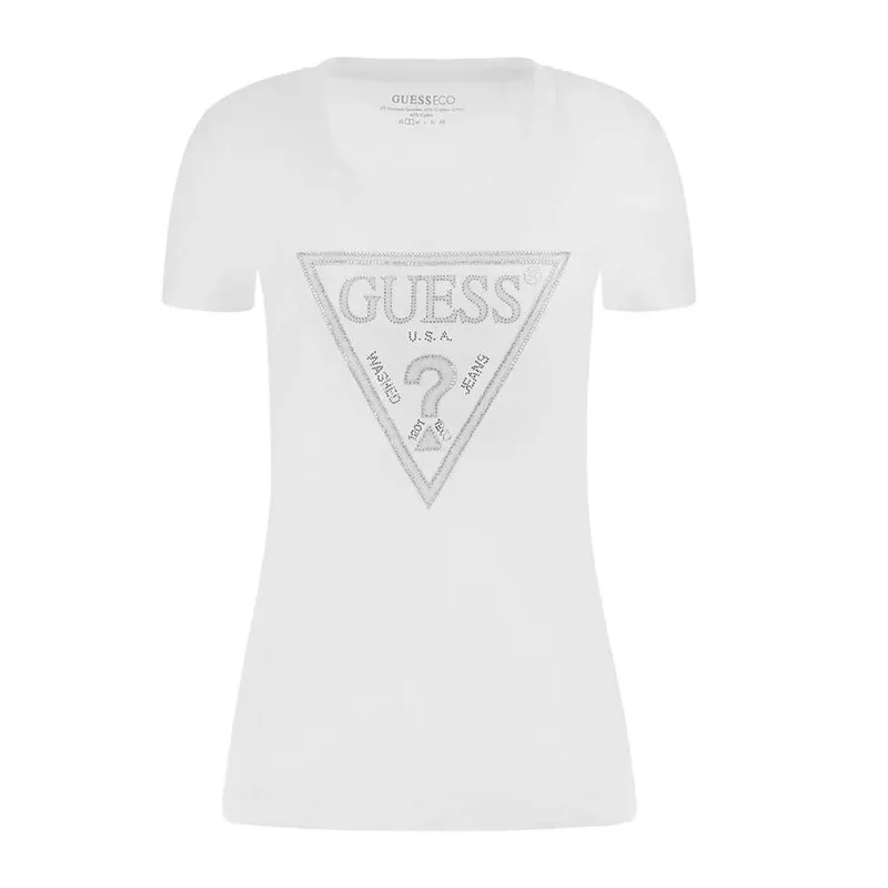 Rhinestone logo blouse