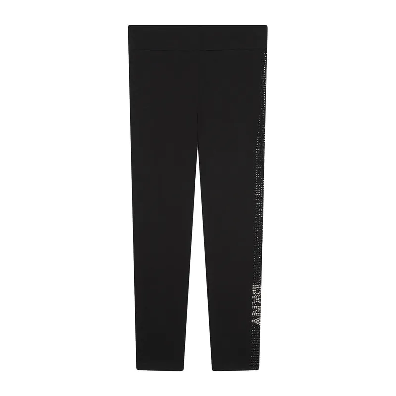 Leggings with a decorative band on the side