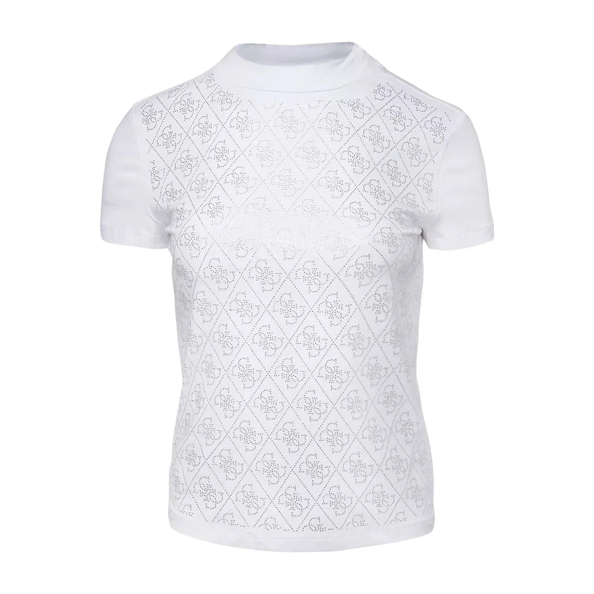 Blouse with rhinestones