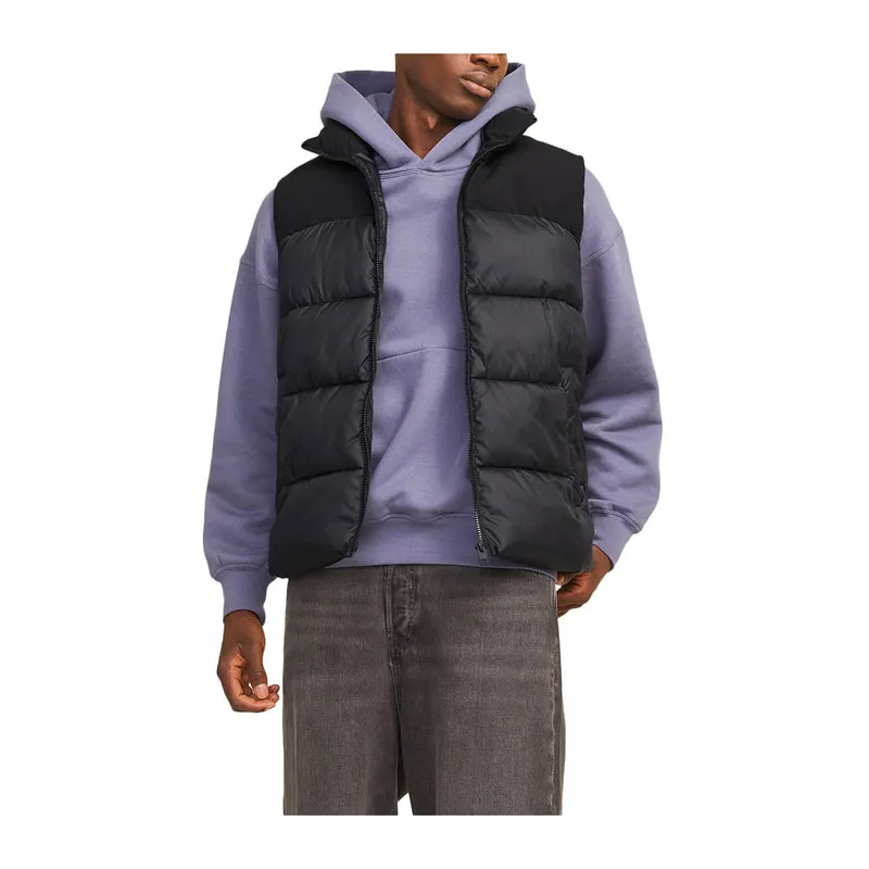 Quilted waistcoat with a high collar