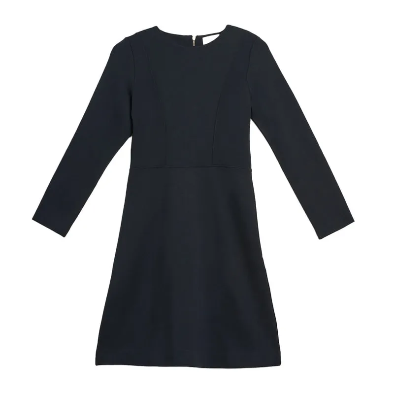 Jersey dress with slit