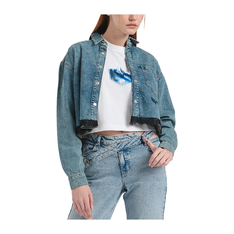Organic cotton denim shirt
