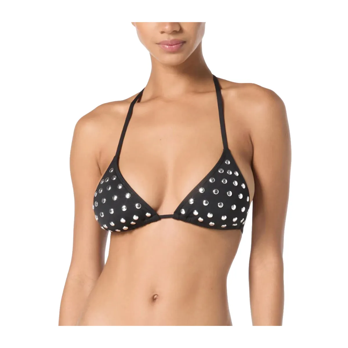 Bikini top with studs