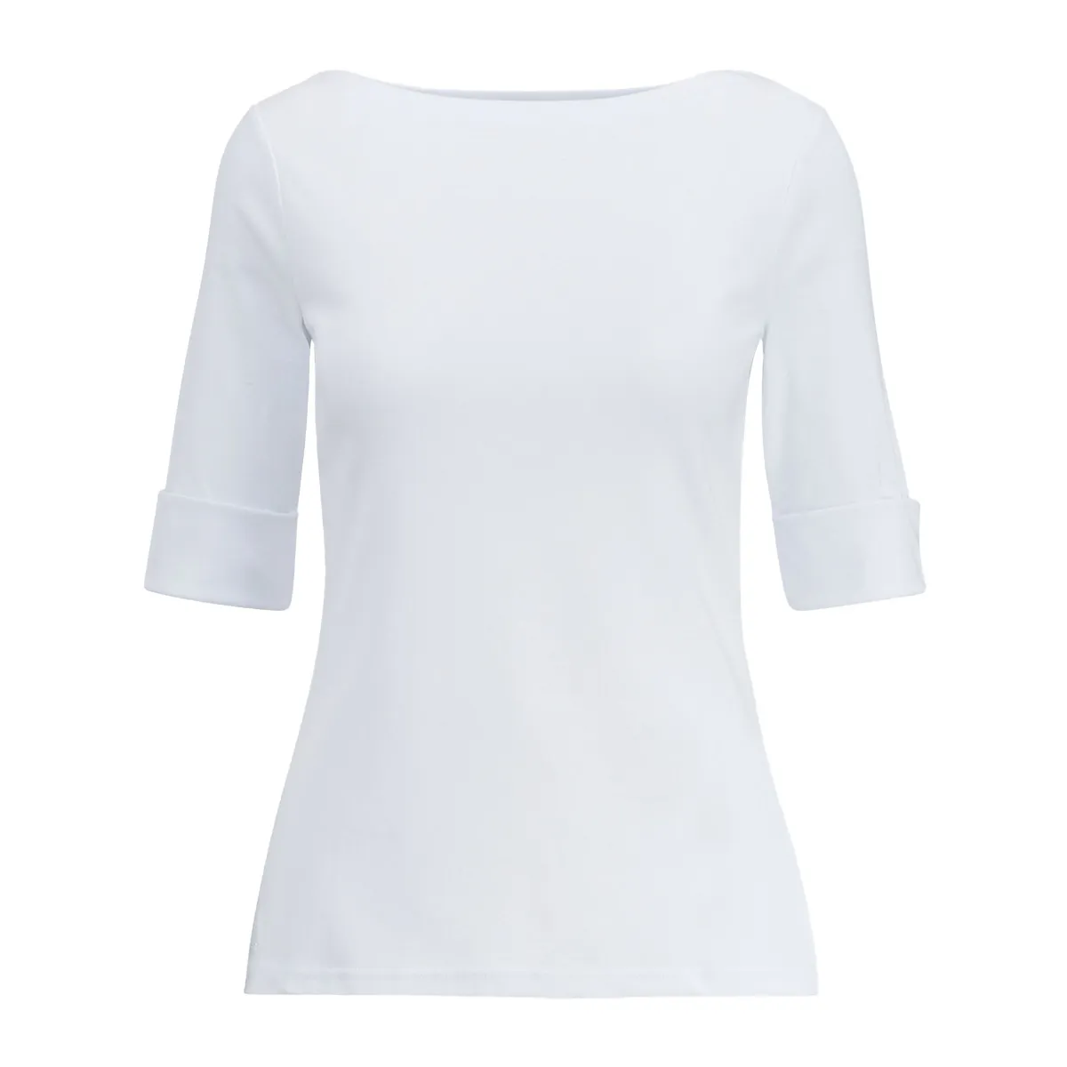 Smiley neckline blouse