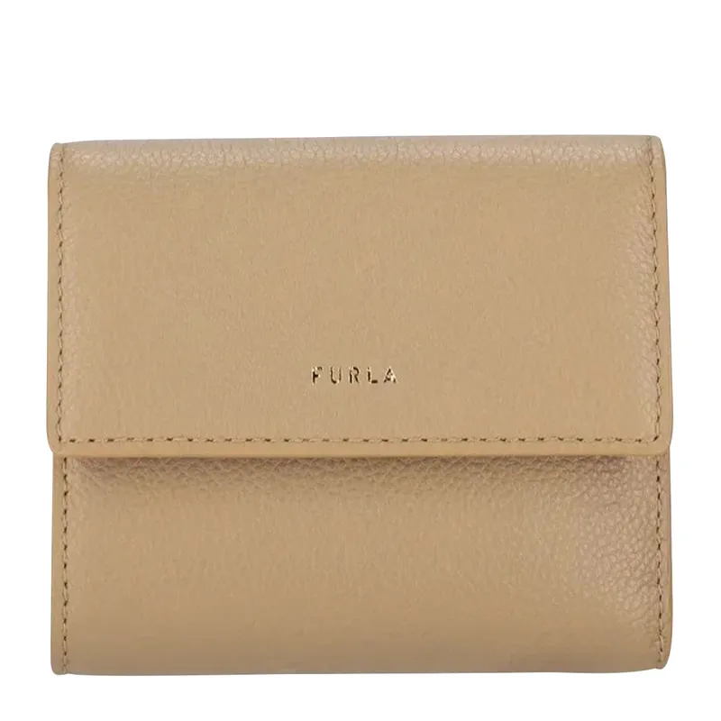 Folding leather wallet