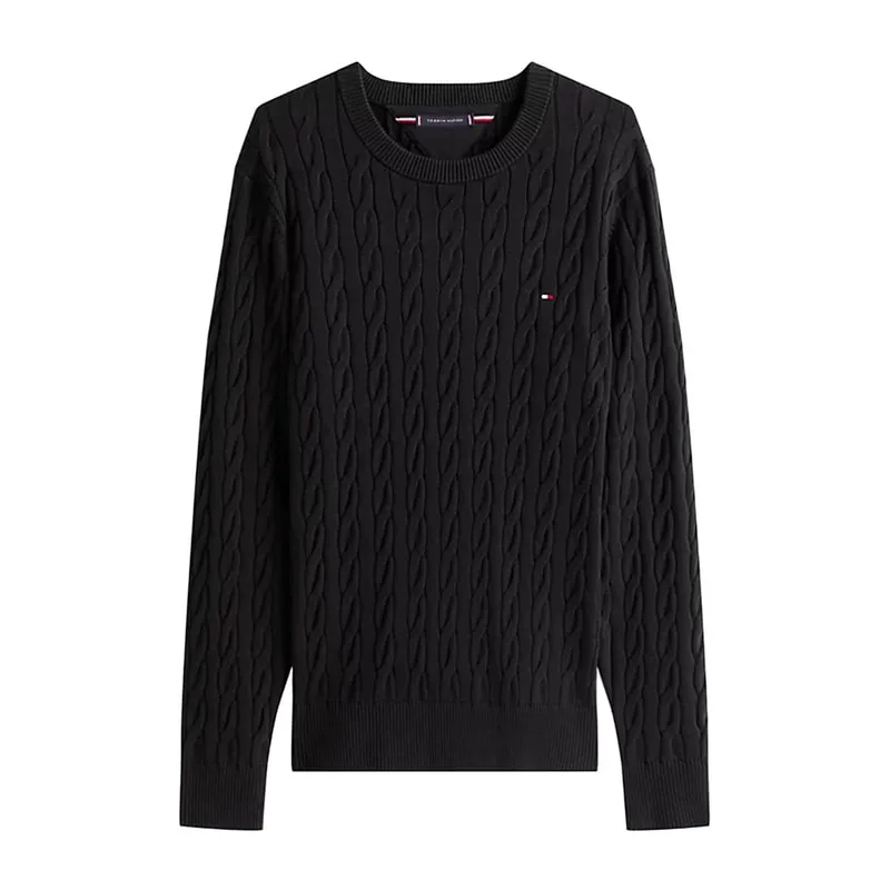 Men's cable knit sweater