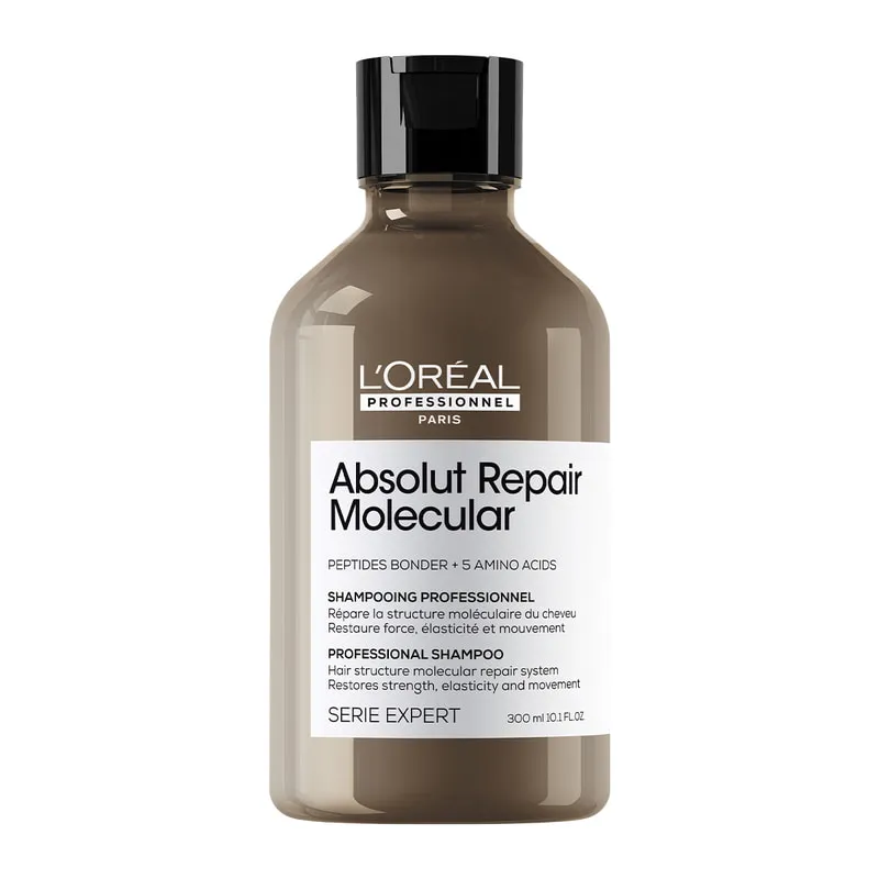 Absolut Repair Molecular Sulfate-Free Deep Repairing Shampoo for Damaged Hair.