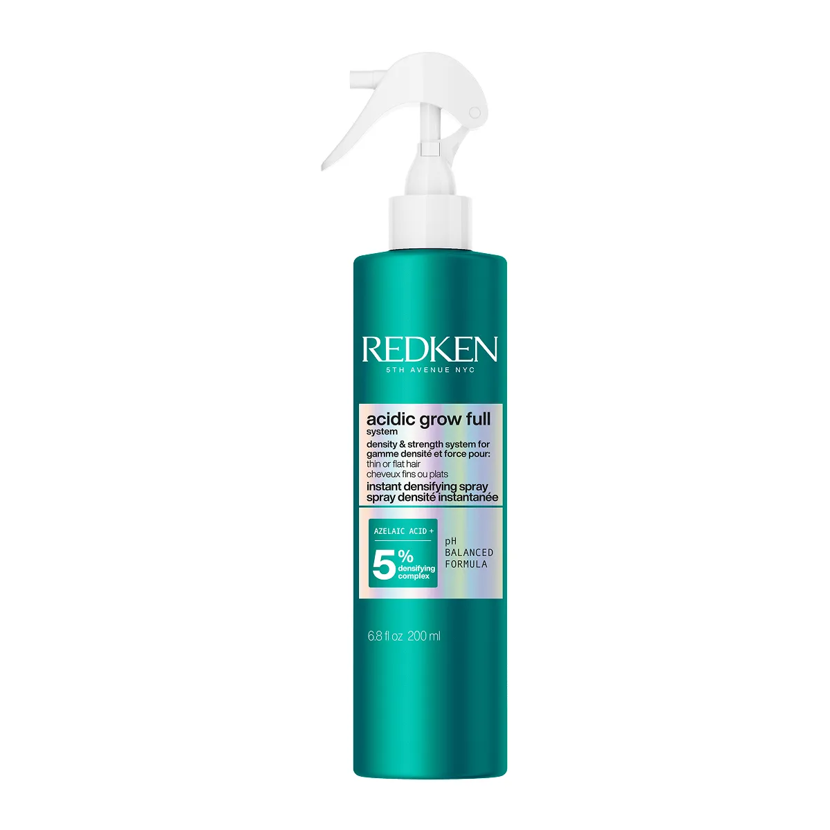 Acidic Grow Full System Instant Densifying Spray for Thin Hair, Volumizes
