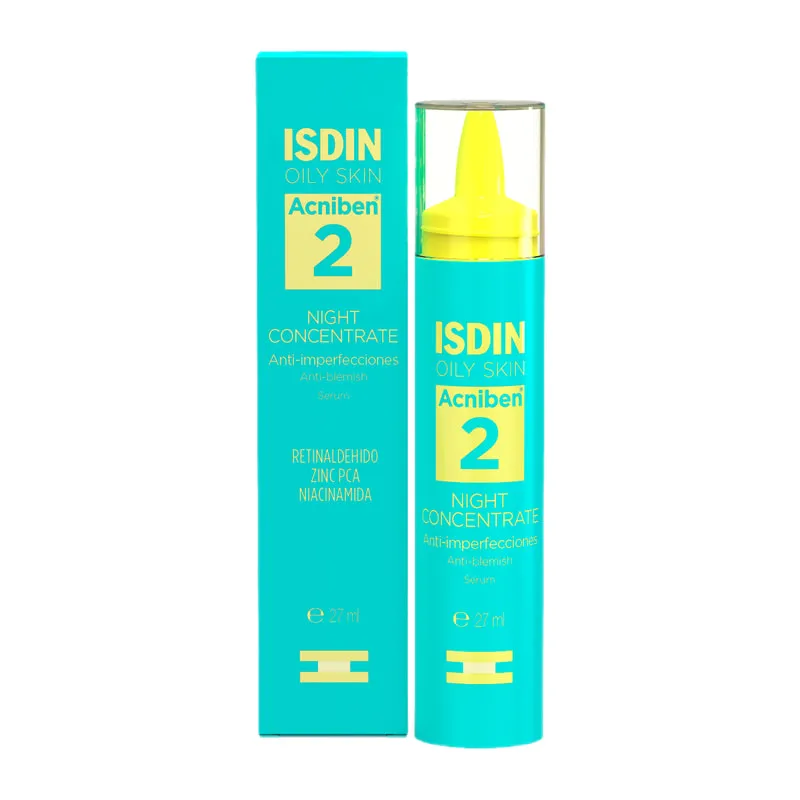 Acniben Anti-Blemish Night Concentrate - Night Serum, Formulated With Retinaldehyde For Oily Skin