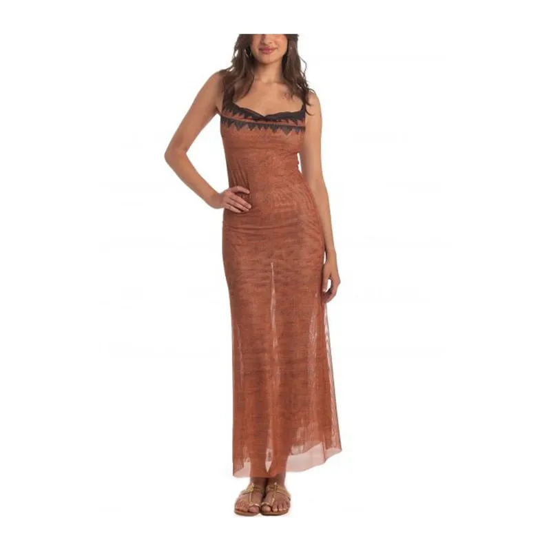 African Marrone Dress