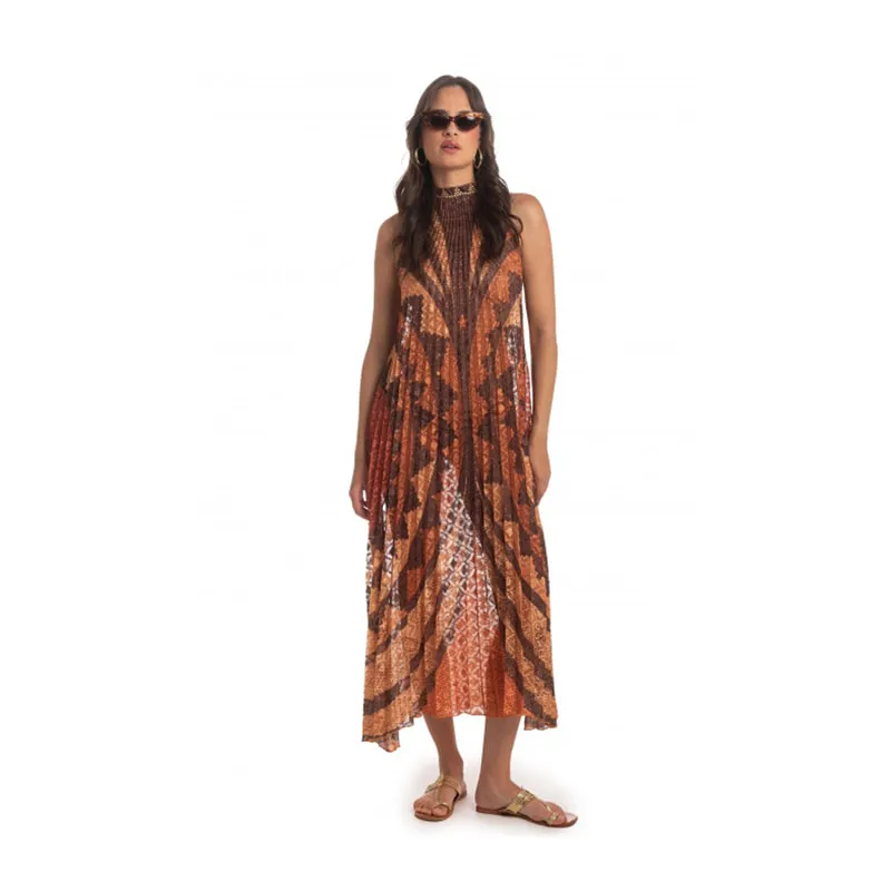 African Marrone Dress