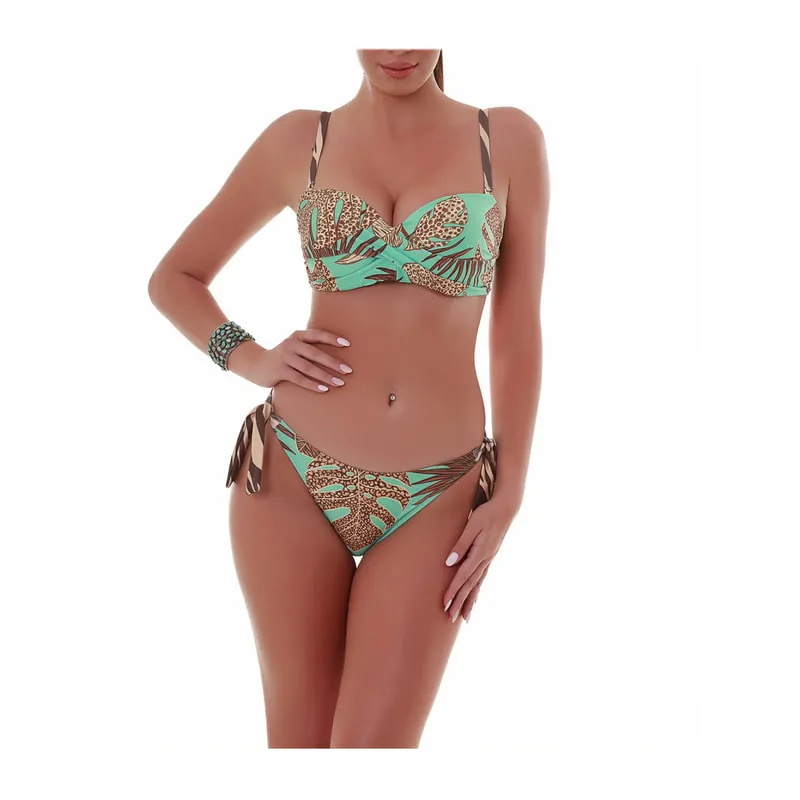 Africana strapless underwired bikini top cup D