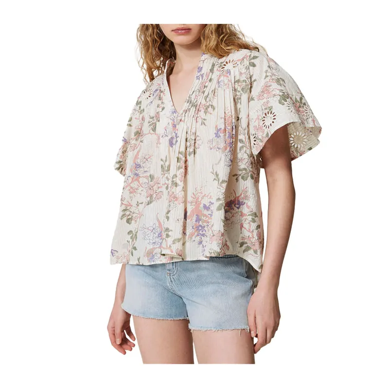 Womens blouse with all-over print
