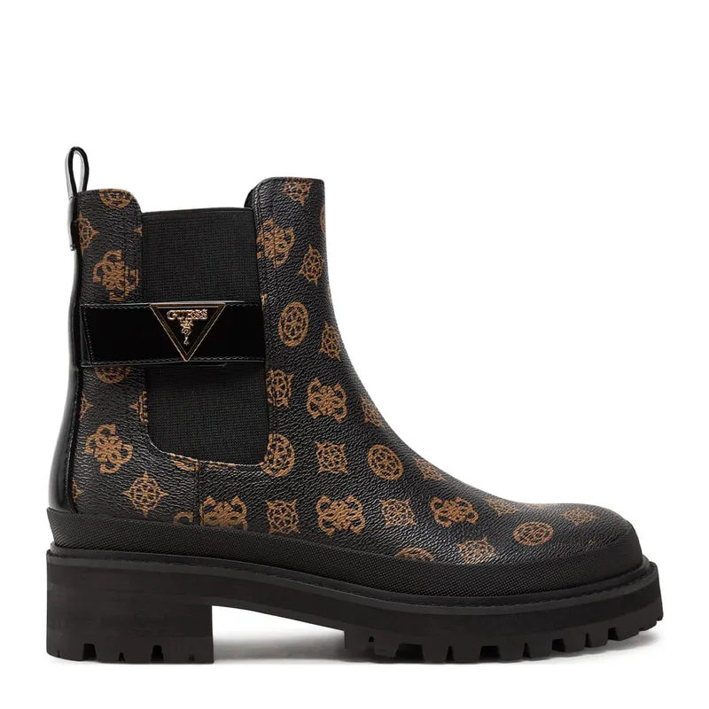 Boots with all over logo