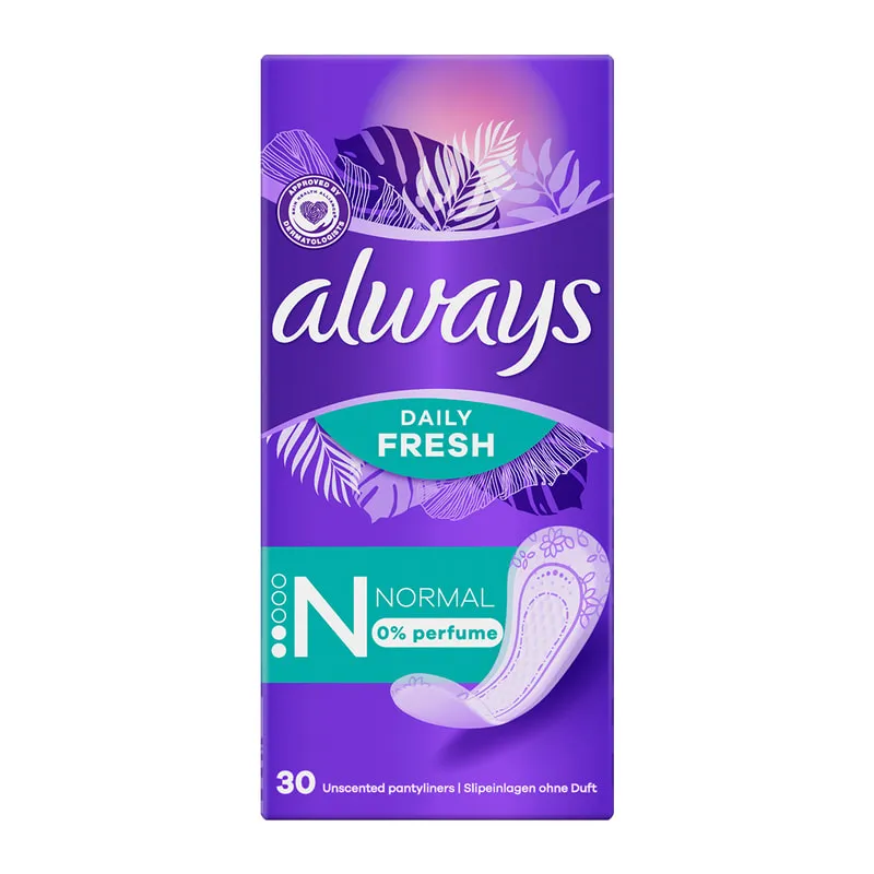 Σερβιετάκια Always Daily Fresh Normal 0% άρωμα