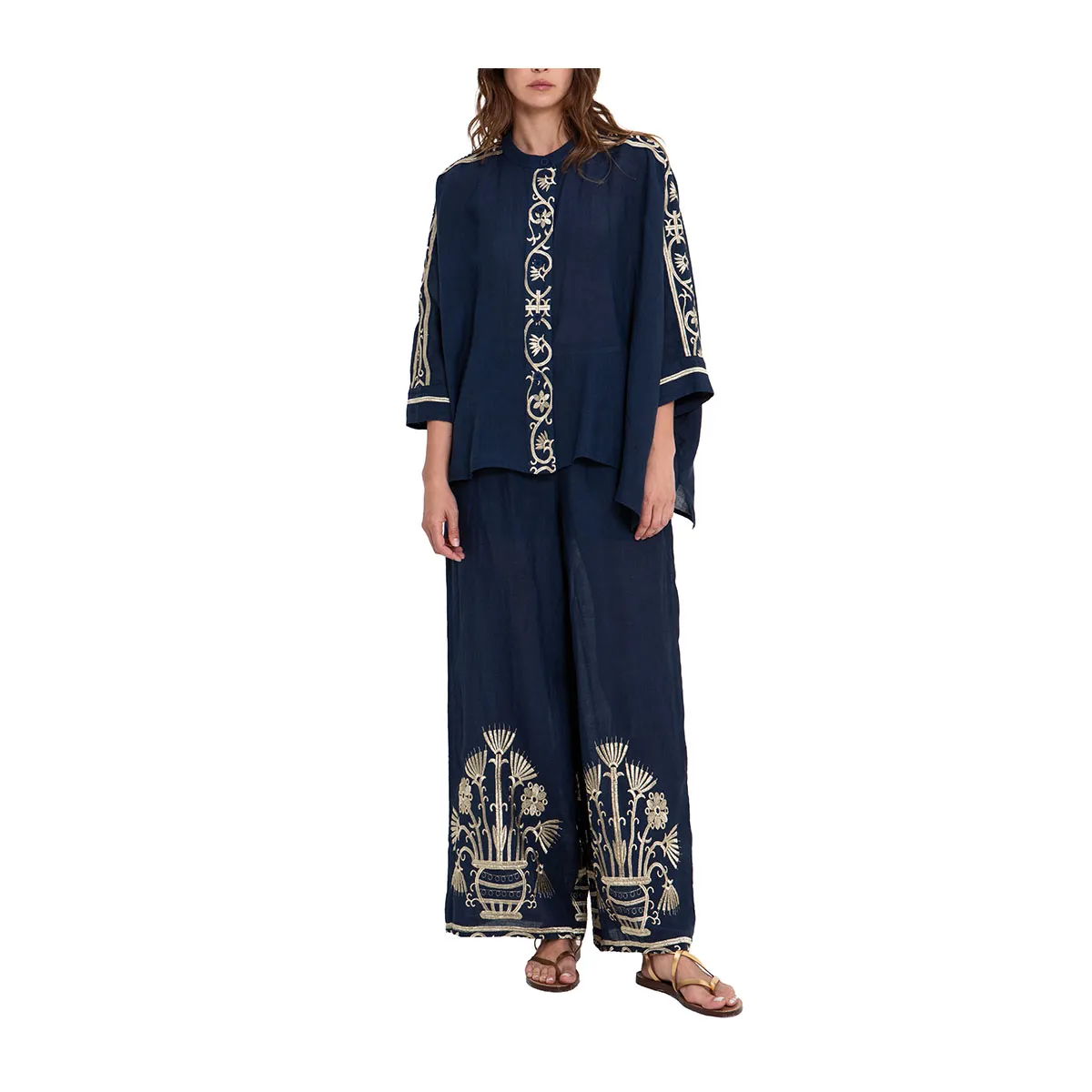 Amelia Embroidered Trousers