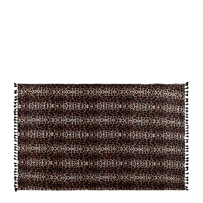 Animal Power printed beach towel/pareo