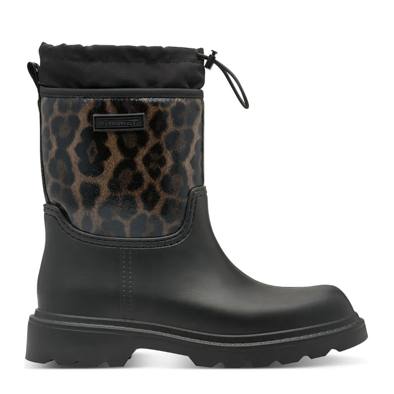 Women's animal print wellies