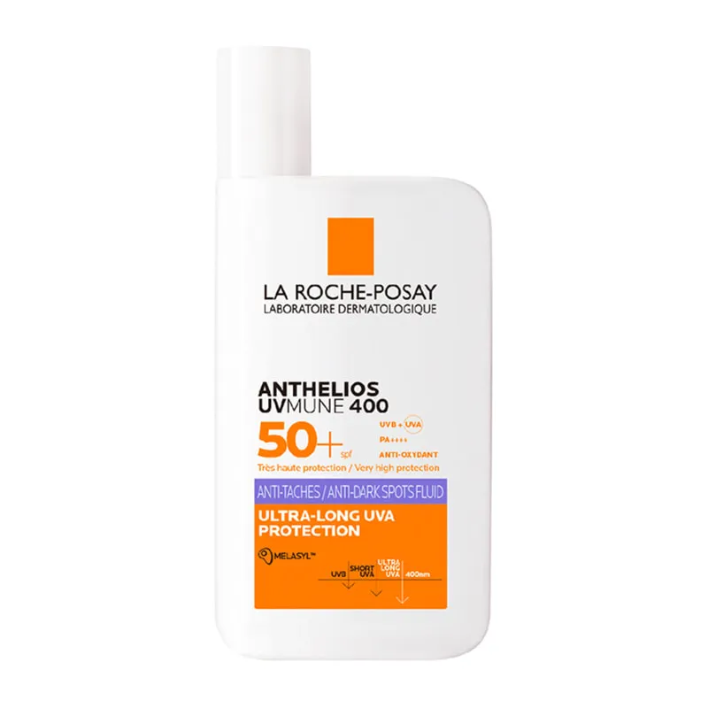 Anthelios Uvmune 400 Anti-Dark Spots Fluid Spf 50+ Sunscreen Uv Protection With Mexoryl 400, Melasyl