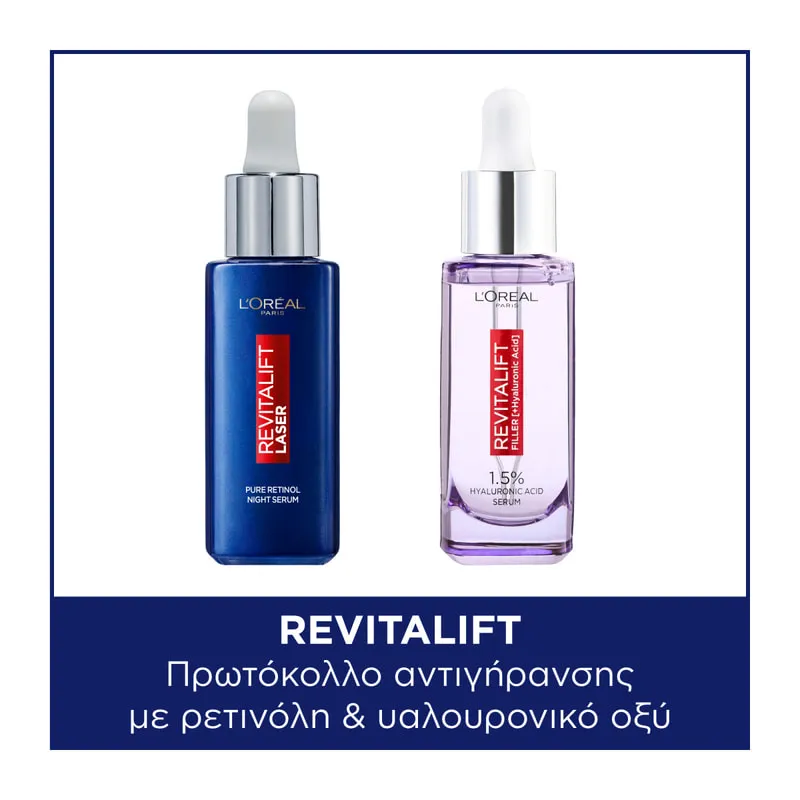 Antiaging Protocol with Hyaluronic Acid & Retinol Serums