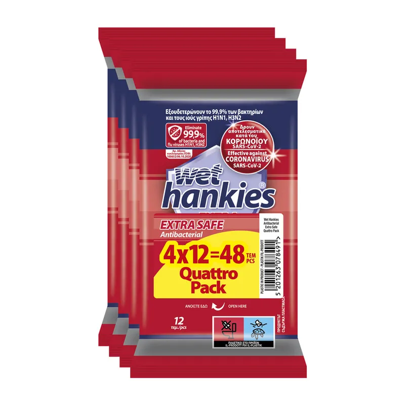 Antibacterial Extra Safe Hand Wipes