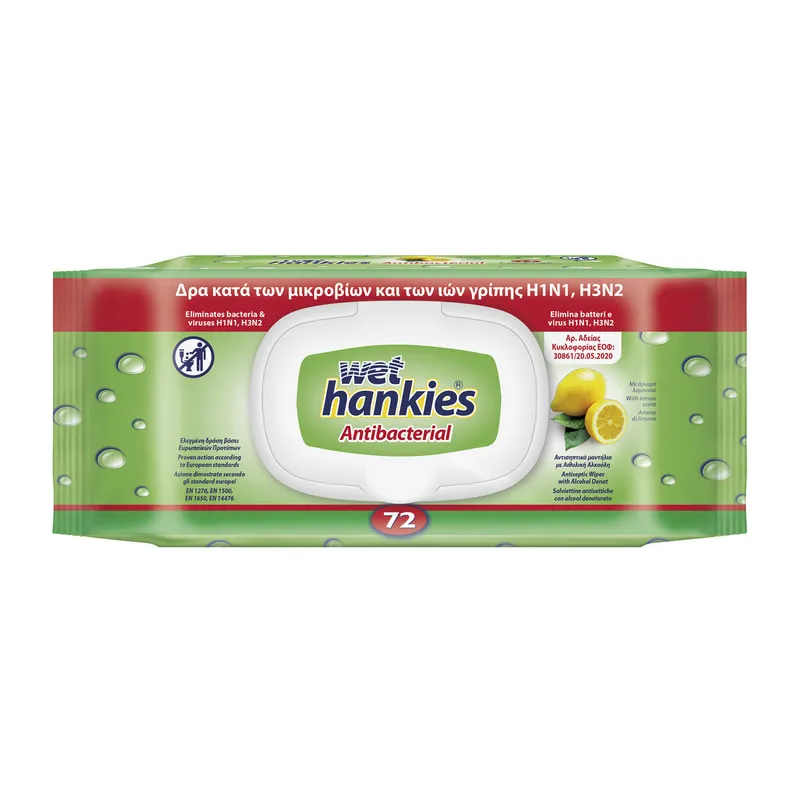 Antibacterial hand Wipes Antibacterial Lemon
