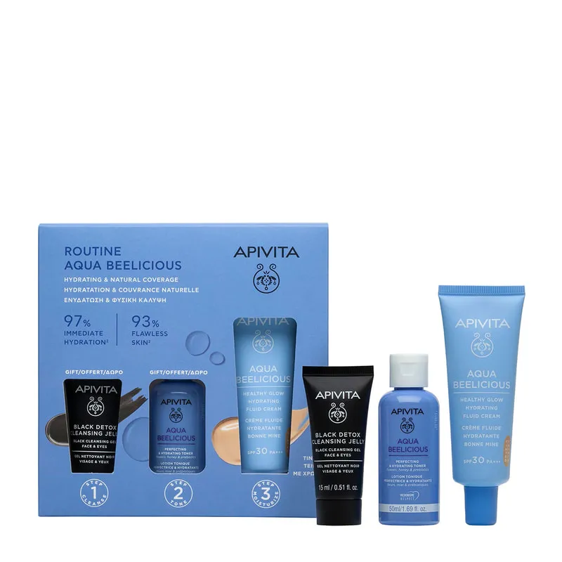 Aqua Beelicious Λεπτόρρευστη Κρέμα Ενυδάτωσης Για Φυσική Λάμψη Tinted Σετ Δώρο
