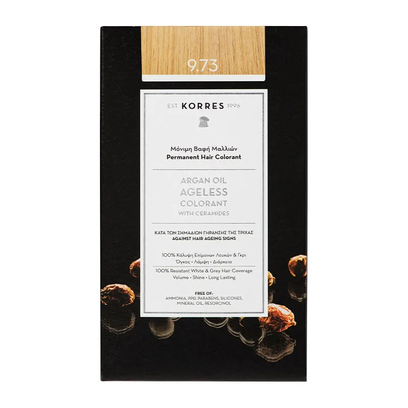 Argan Oil Ageless Colorant with Ceramides Golden Chestnut 9.73