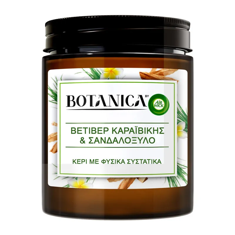 Aromatic Candle - Caribbean Vetiver & Sandalwood Leaf