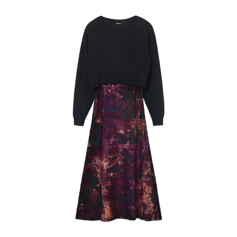 Dress with arty print