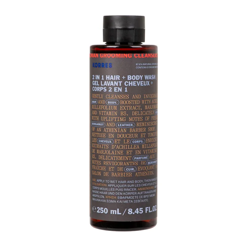 Athenian Grooming 2 in 1 Hair & Body Wash for Men