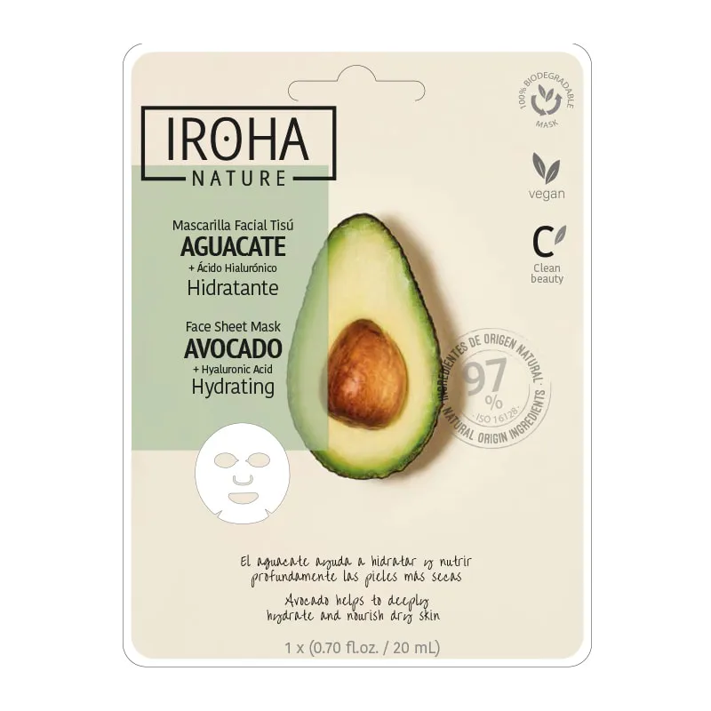Avocado Hydrating Face Sheet Mask Biodegradable