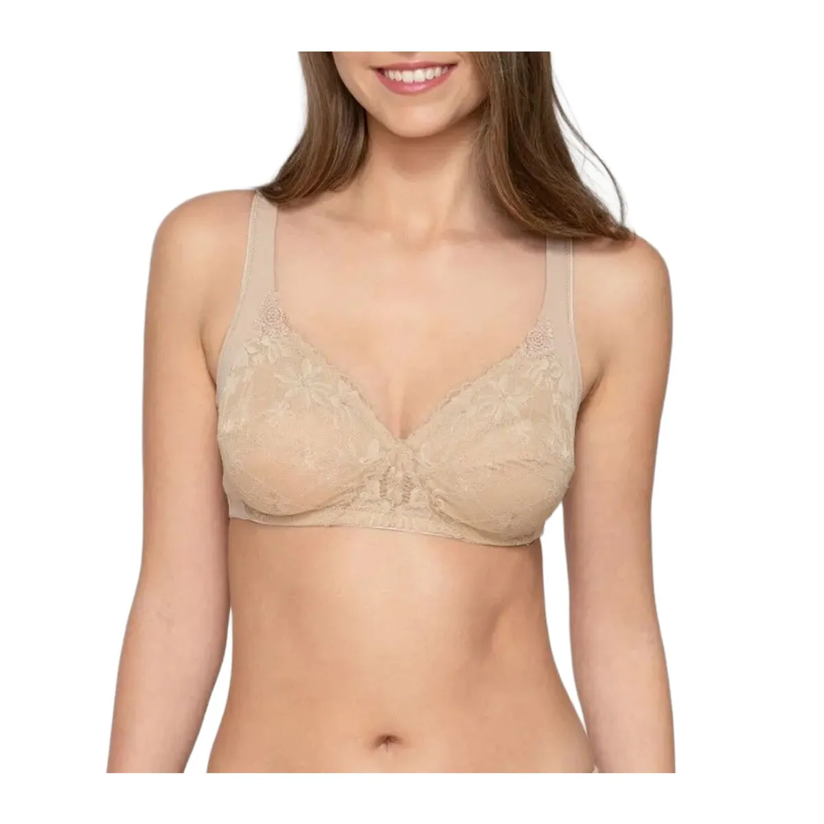 Women's balconette bra without underwire