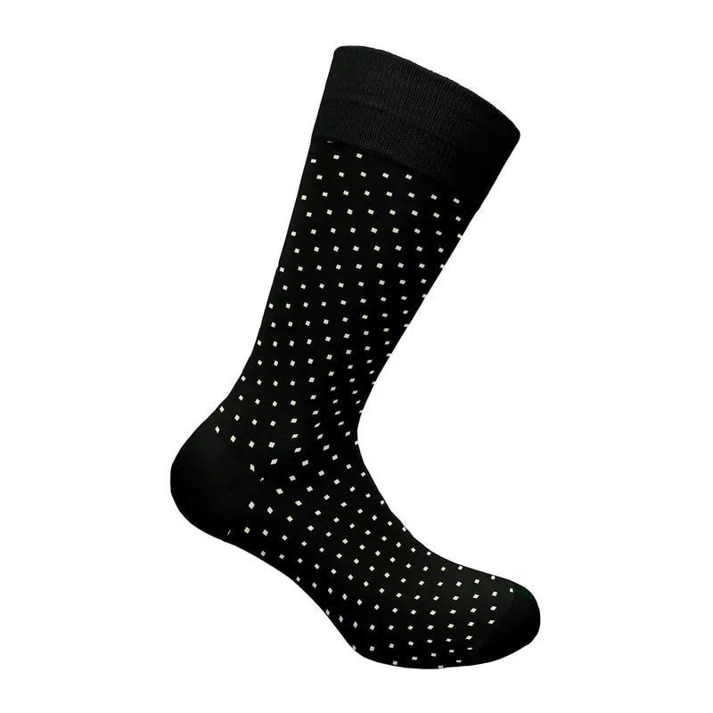 Bamboo polka dots crew socks