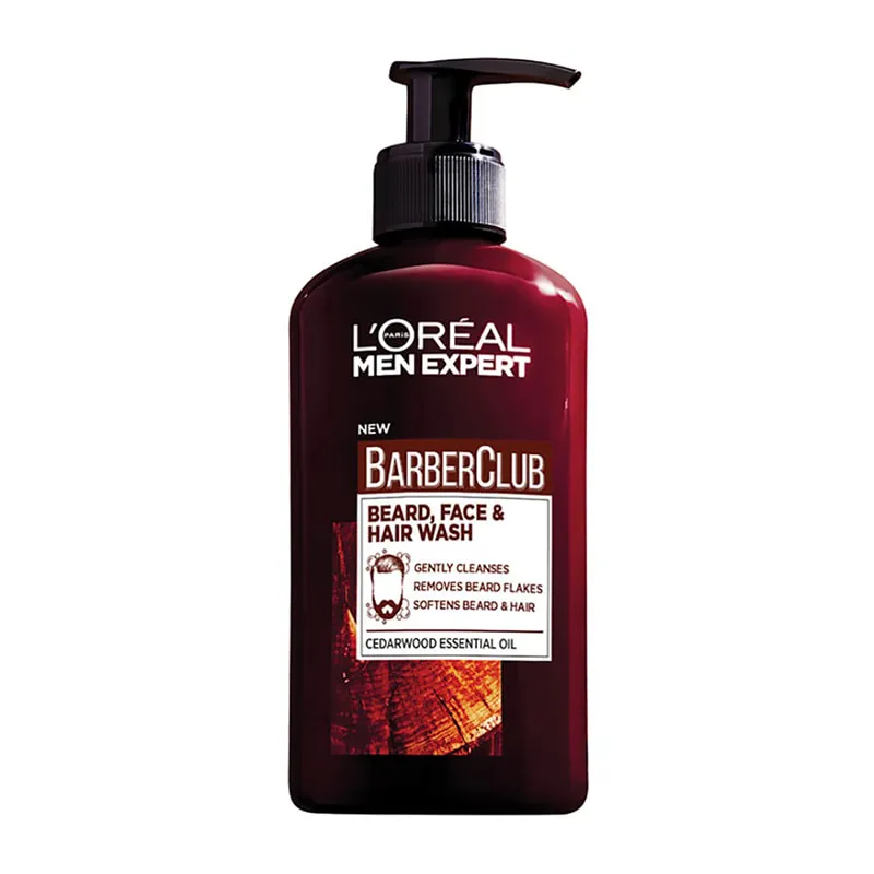 Barber Club Beard, Face & Hair Wash