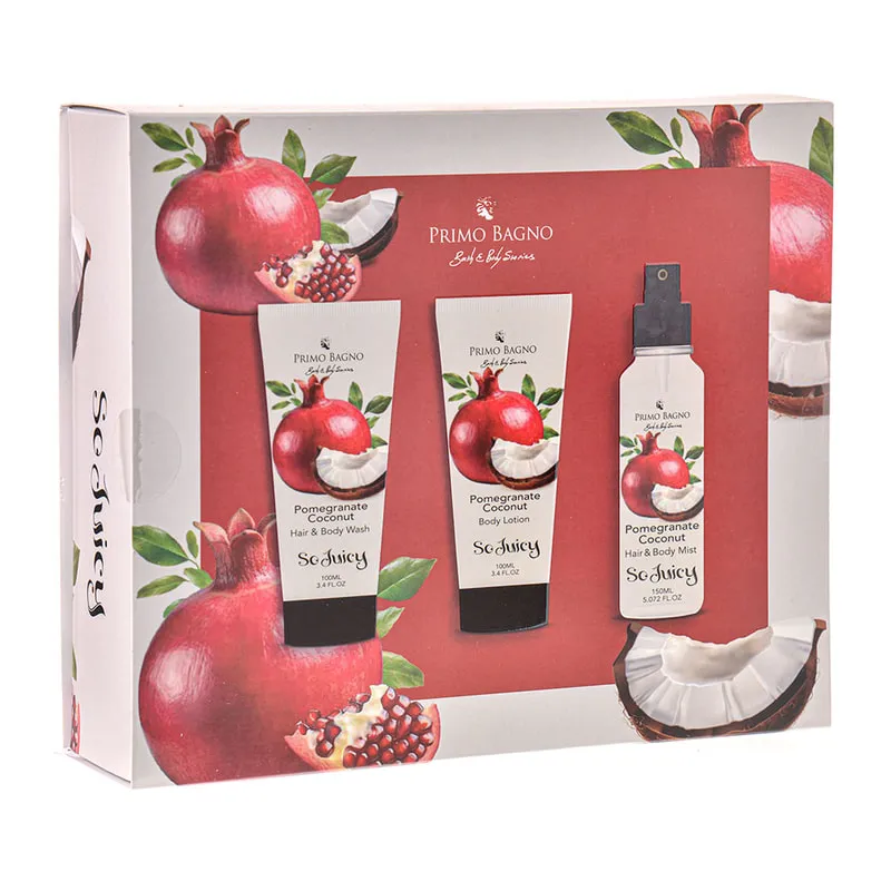 Beauty Box Pomegranate Coconut Body Mist, Shower Gel & Body Lotion
