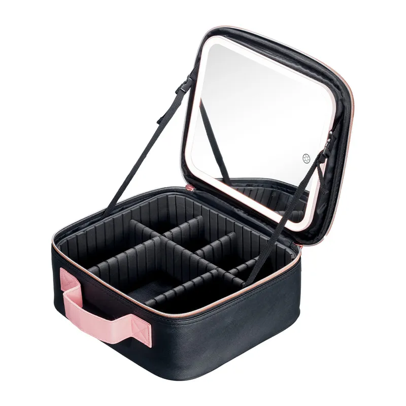 Beauty Case With Mirror - Portable Beauty Case With Mirror & Led Lights