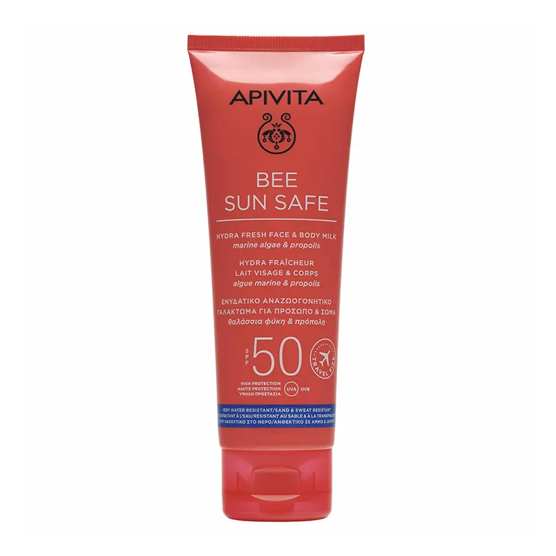 Bee Sun Safe Ενυδατικό Αναζωογονητικό Γαλάκτωμα για Πρόσωπο & Σώμα SPF50 Travel Size
