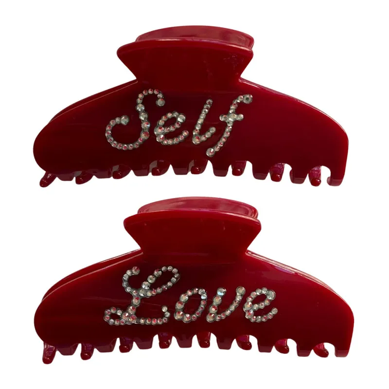 Big Crystal Self Love In Glossy Red