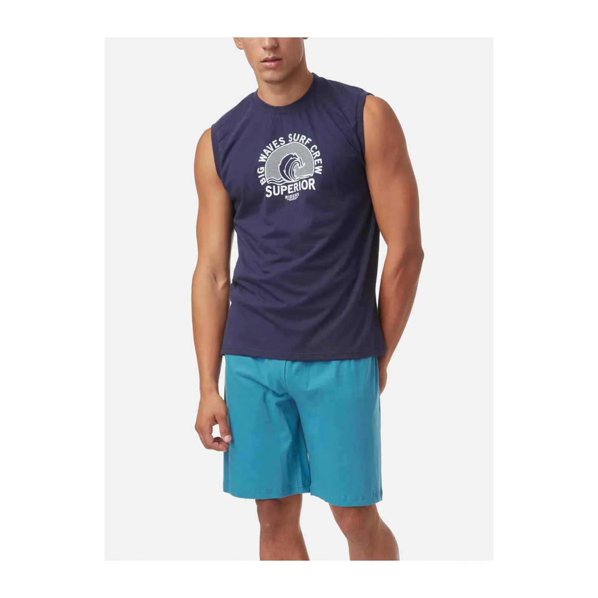 Big waves sleeveless pyjama set