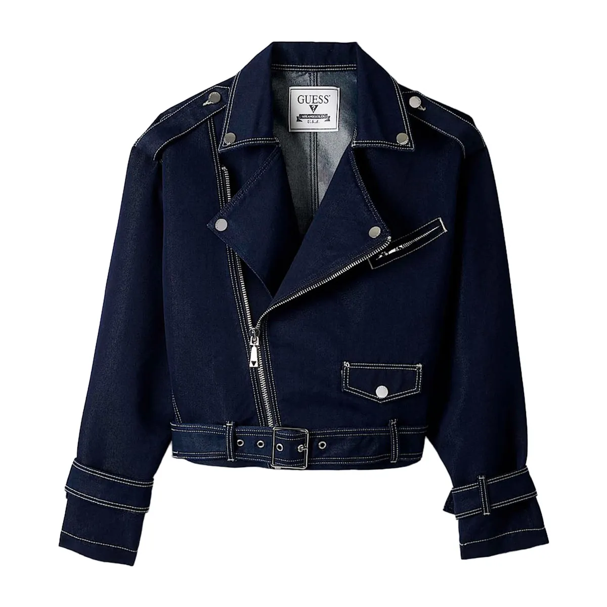 Denim Biker Jacket