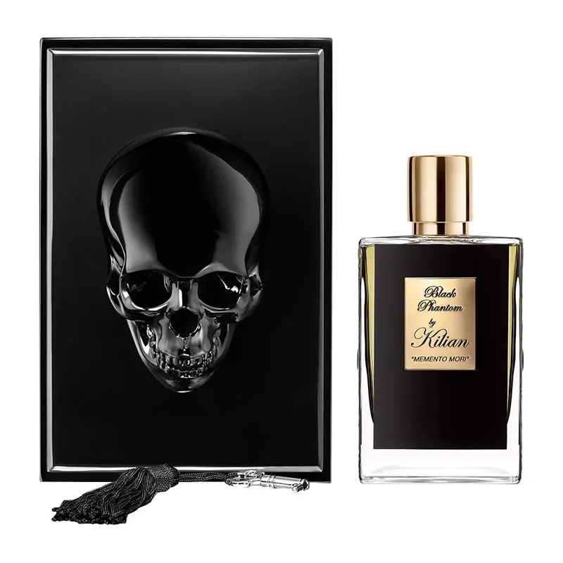 Black Phantom - "MEMENTO MORI" Refillable Spray with Clutch