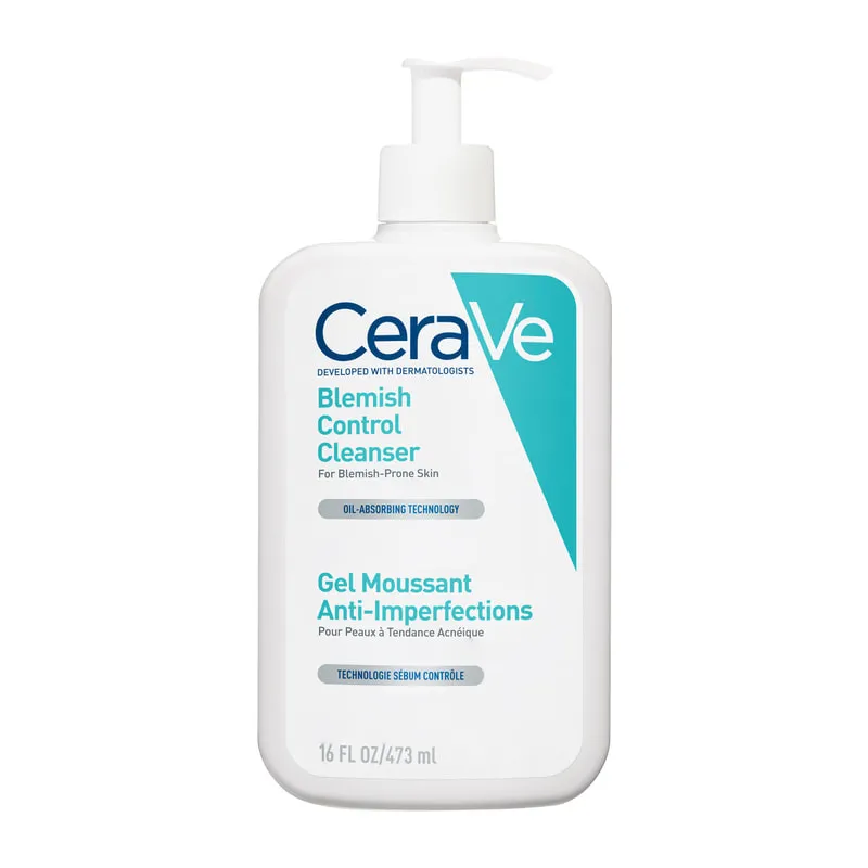 Blemish Control Cleanser Facial Cleansing Gel For Acne Prone Skin With Salicylic Acid & Ceramides