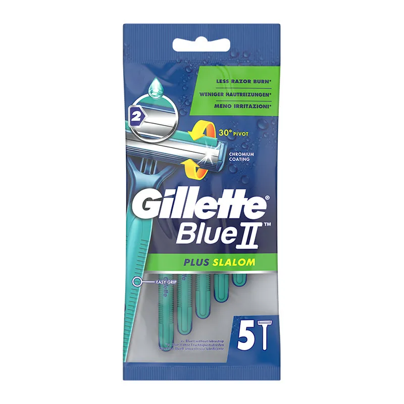 Blue II Plus Slalom Disposable Razors