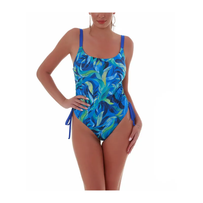 Blue Lagoon colorful printed onepiece swimsuit