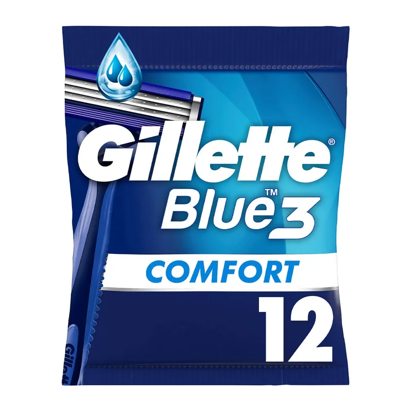 Blue3 Plus Comfort Disposable Razors For Men