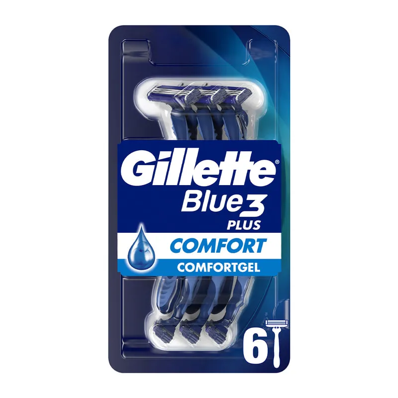 Blue3 Plus Comfort Disposable Razors For Men