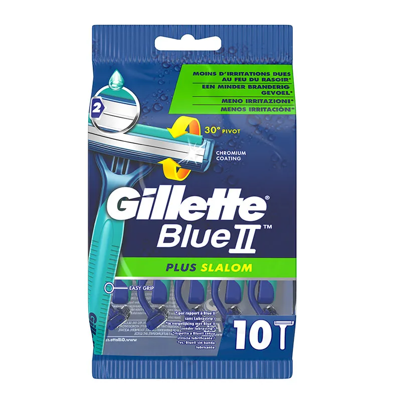 BlueII Plus Slalom Men's Disposable Razors