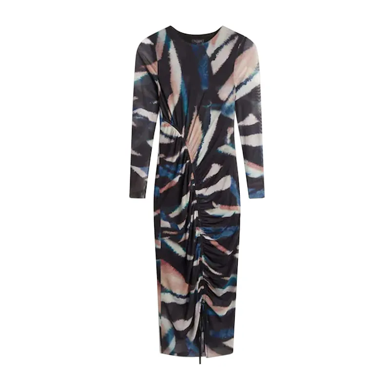 Blurred pattern dress