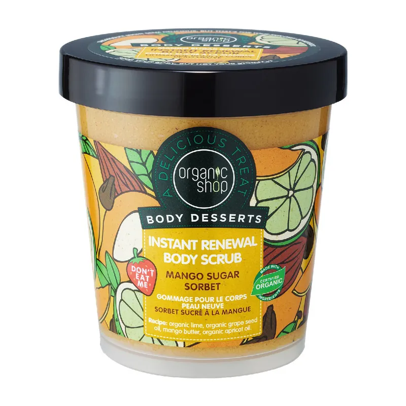 Body Desserts Mango Sugar Sorbet Instant Renewal Body Scrub